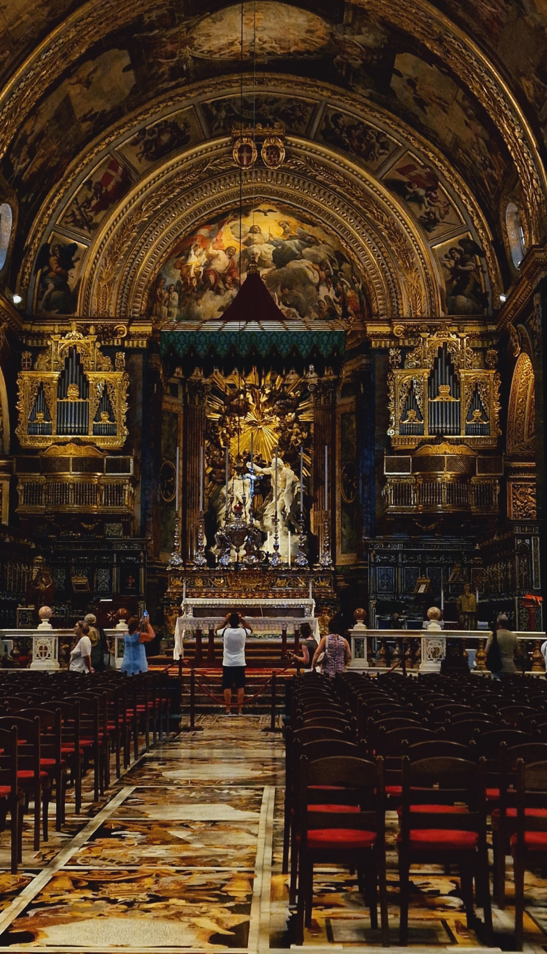 Ornate gold cathedral interior