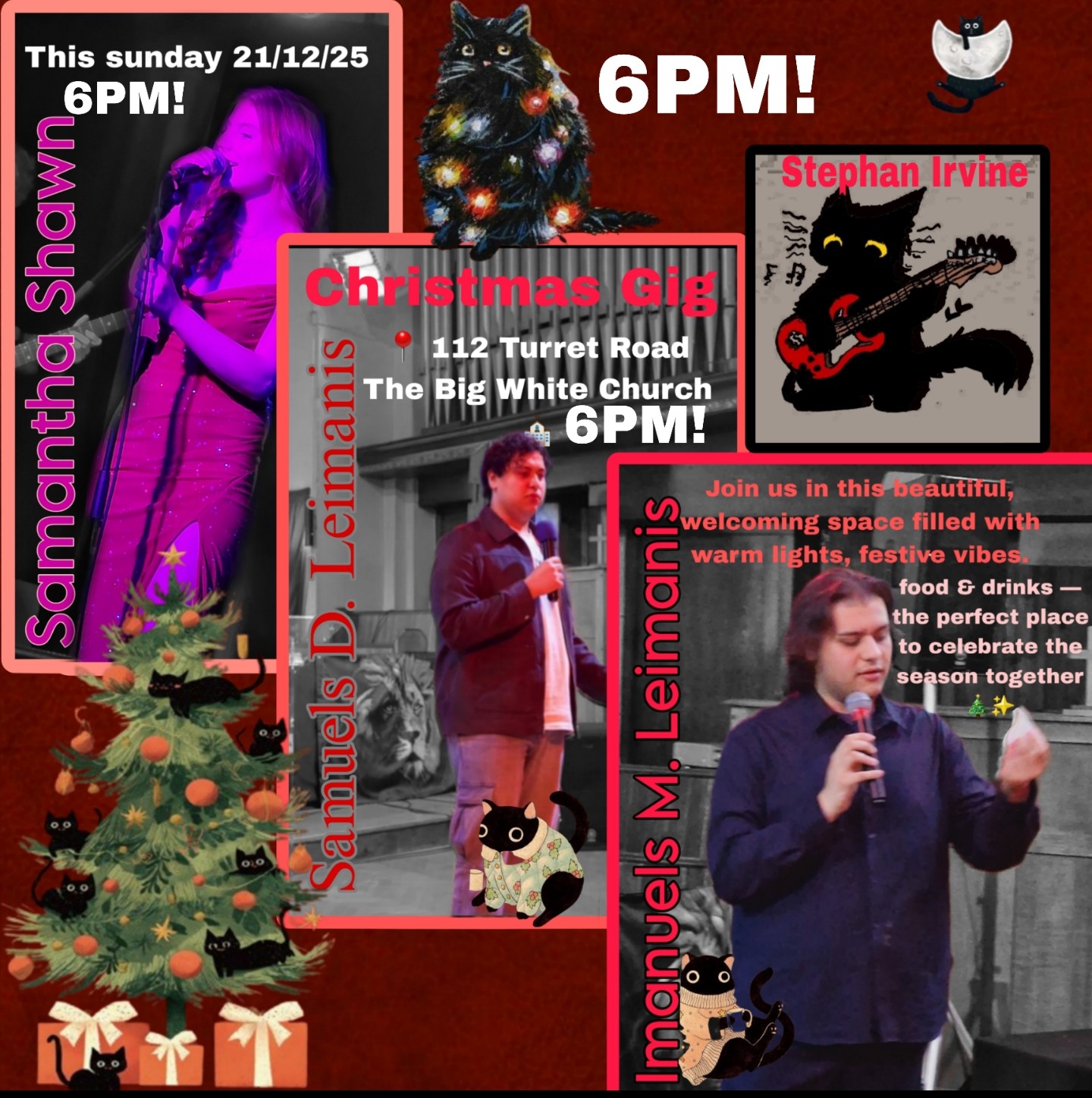 Poster for a Christmas Gig featuring Samuels D. Leimanis